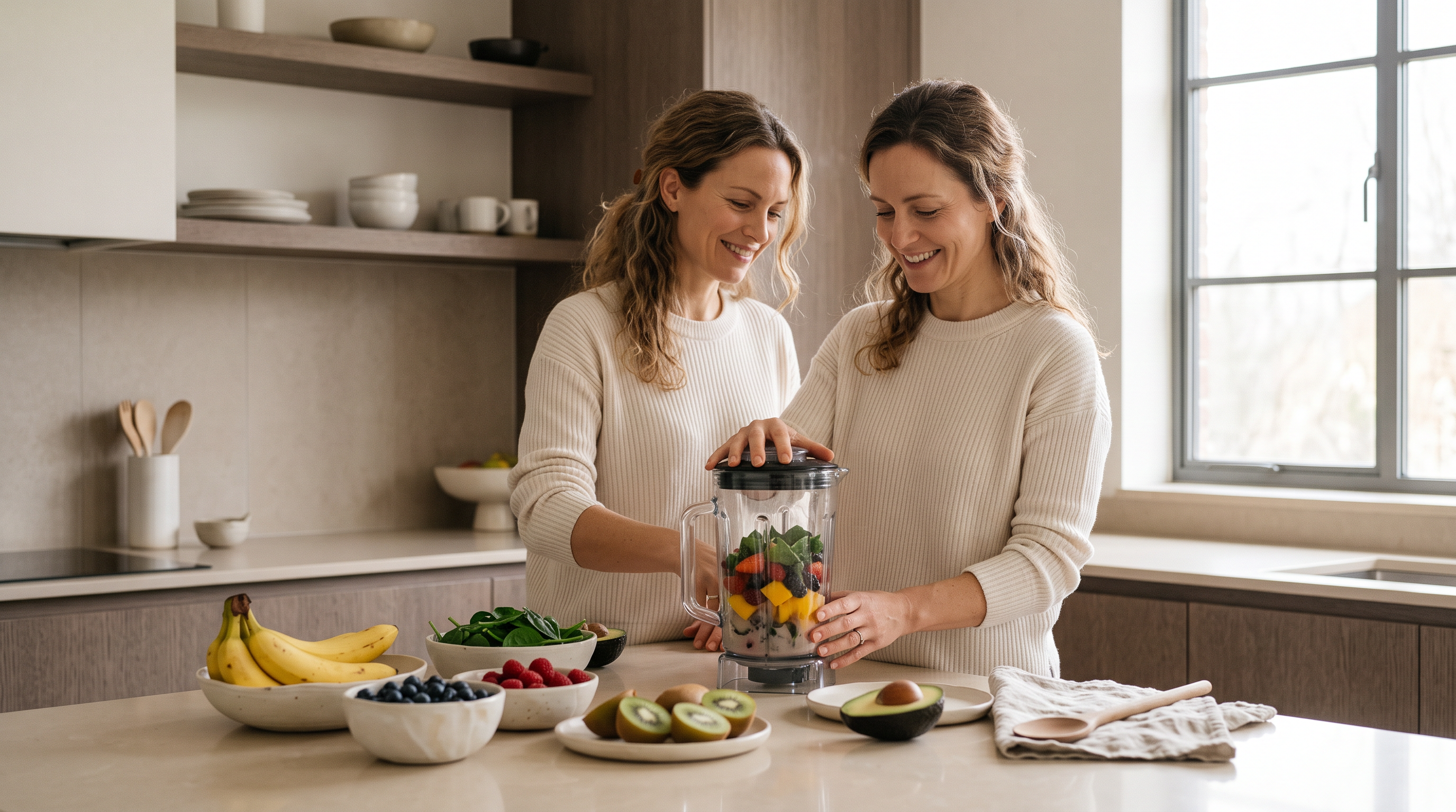 Gezonde smoothie maken in de keuken